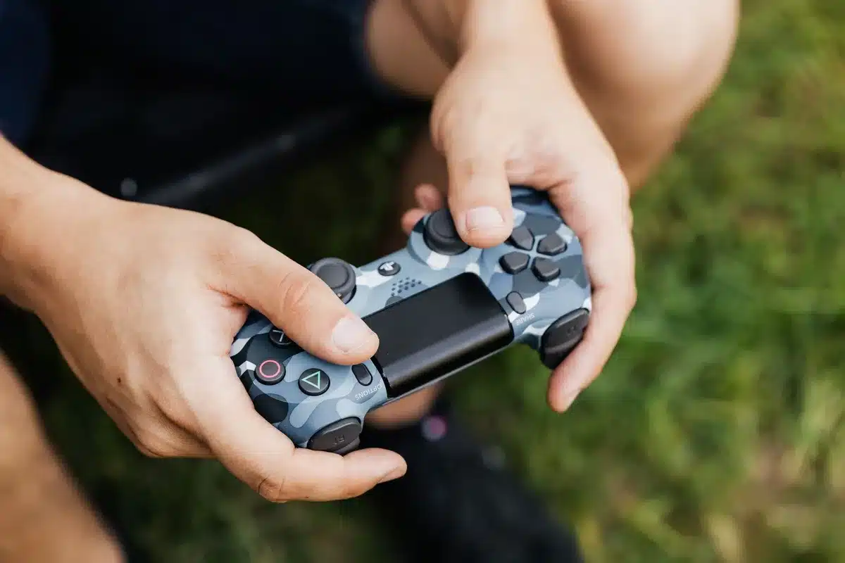 Diverse group of gamers collaborating and testing game content together