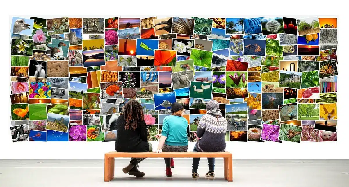 Viewers watching a tense cliffhanger scene on a TV screen