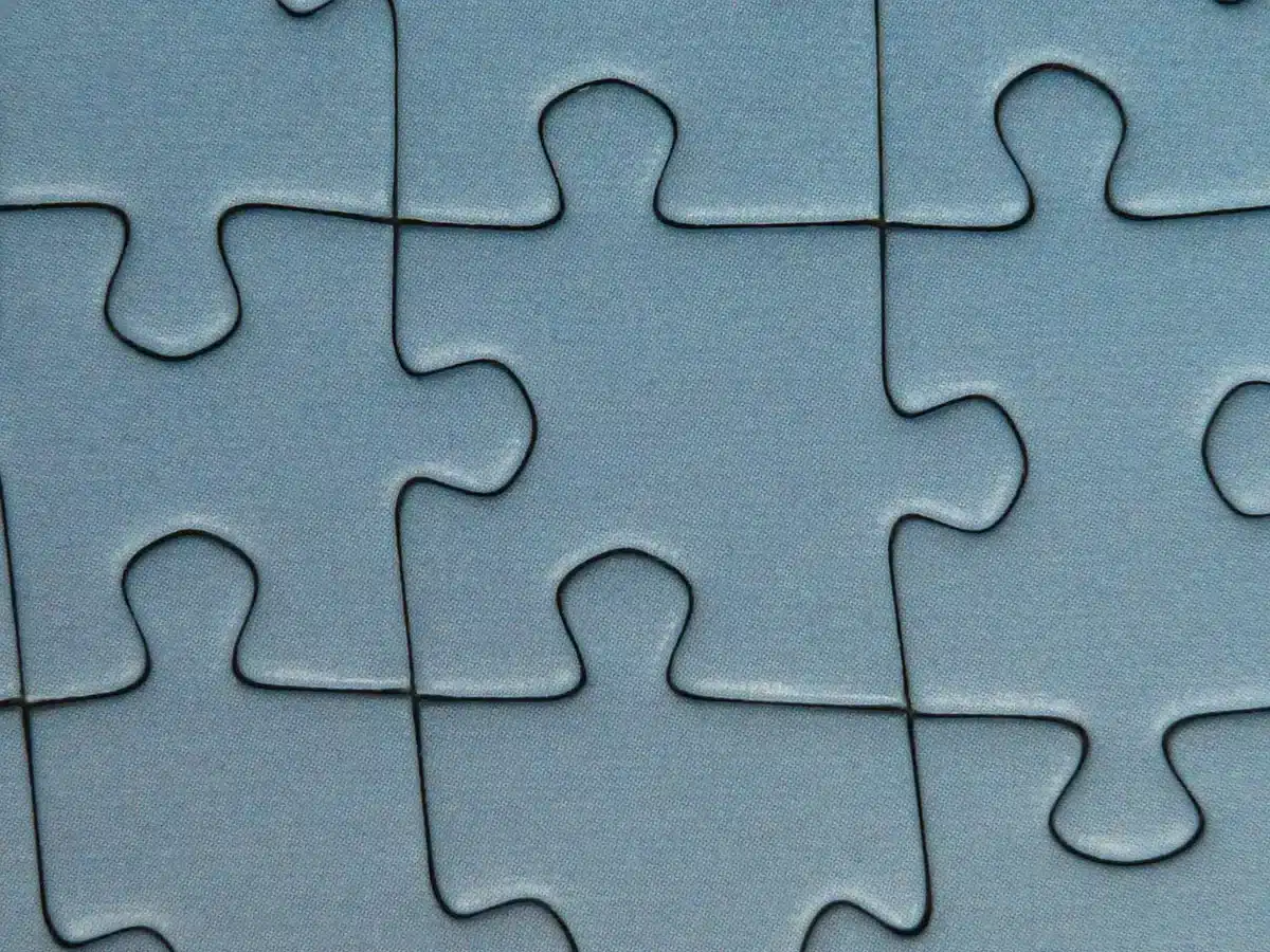 Puzzle level with a cartoon dog carrying a long stick